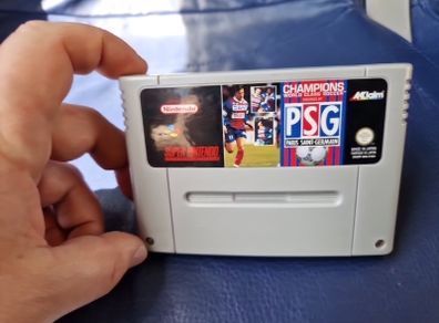 Champions World class soccer PSG Snes Super Nintendo Arcade Retro Games Original