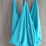 invisible strap turquoise top size s Image 6