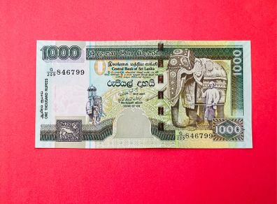 Sri Lanka  1000  Rupees. 2006. Pick 120 D  ( Uncirculated )
