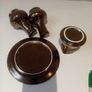 Vintage 70s Prinknash Abbey Pottery Condiment Set Image 4
