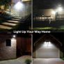 LED Security Motion Sensor Outdoor Flood Lights, 15W 2000lm, 5000K Daylight, Dusk to Dawn Waterproof Flood Light, Waterproof IP65, White Image 2