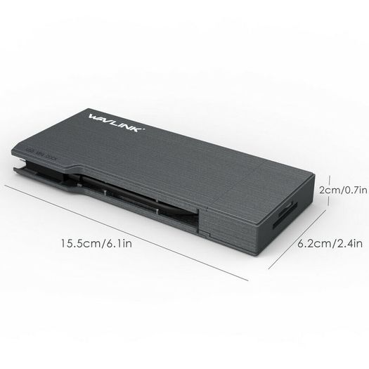 Wavlink USB 3.1 Type-C Mini Docking Station Power Delivery/HDMI UHD 4K/Card Reader/Gigabit Ethernet (Brand New/Warranty)