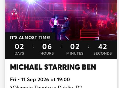 Tickets Michael Starring Ben Friday @ 3 Olympia
