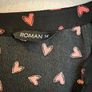 Long top -  Black with red hearts Image 4