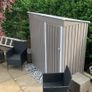 Metal Garden Shed 2 Vents Sloped UV Resistant Roof 163x90x179cm Image 3