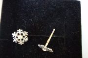 new silver earrings