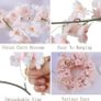 FREE P&P 2 Pack Artificial Silk Cherry Blossom Hanging Vine Garland for Wedding Home Garden Party Decor Image 6