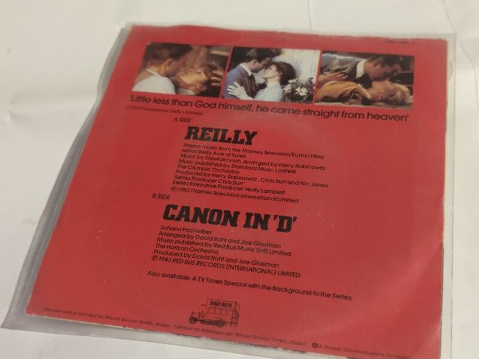 Reilly Sam O'Neil Soundtrack 7" Vinyl