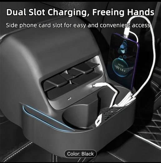 Tesla model 3/Y rear console organiser