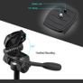 Professional Camera Tripod Kit with Double Support 360 Degree Pan Pan Head Realease Quick Release Plate for Nikon Canon Panasonic Sony Olympus Pentax Image 7