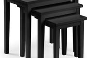 Free Express Shipping Cleo Nest Of Tables, Oak, Height: 46, Width: 48, Depth: 33cm Multiple Colours Available