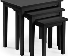 Free Express Shipping Cleo Nest Of Tables, Oak, Height: 46, Width: 48, Depth: 33cm Multiple Colours Available