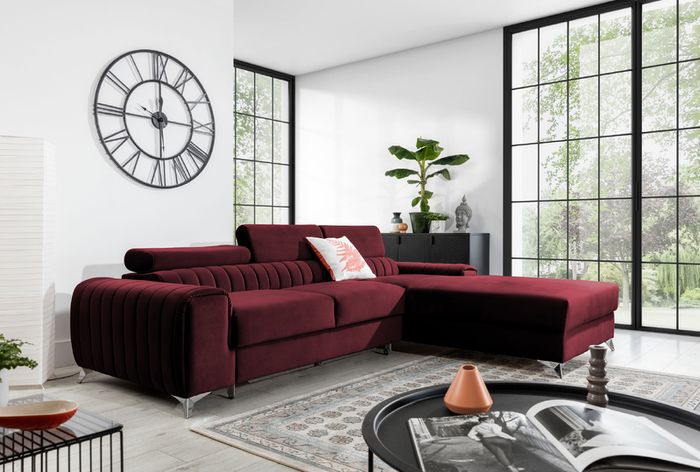 Luxury couch beautiful design corner sofa bed GRAYS