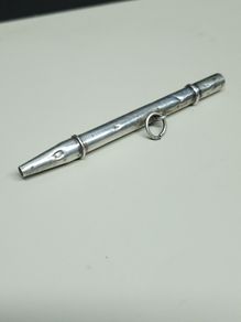 Antique sterling silver propelling pencil / pen charm
