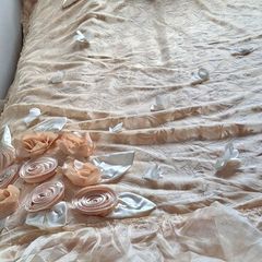 gold colour quilt