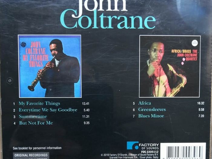 John Coltrane - My Favourite Things & Africa / Brass CD