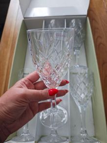 Galway Crystal 6 Vine Glasses