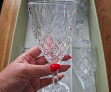 Galway Crystal 6 Vine Glasses