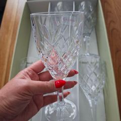 Galway Crystal 6 Vine Glasses