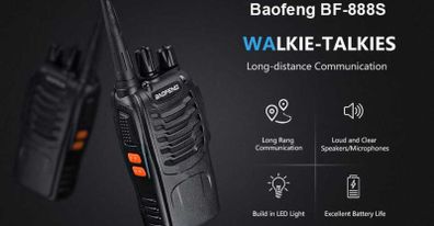 Powerful Walkie Talkie Full Set with Earpieces