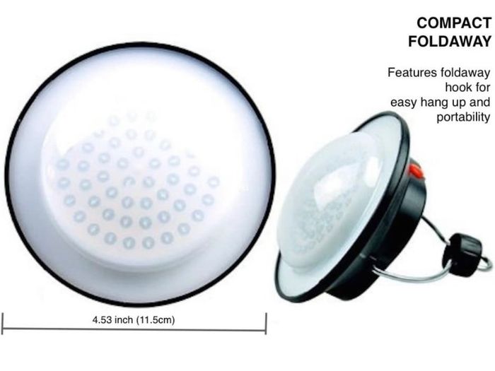 Ultra Bright Portable LED Tent Light - The 60 LED Camping Lantern - Great Lamp for Hiking, Camping, Patio Umbrella, Car and Outages (FREE POSTAGE)