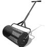 24 Inch Compost Spreader, Durable Peat Moss Spreader with Adjustable T Shaped Handle for Planting Seeding, Garden Lawn Care Manure Spreaders Roller (Black L) Image 2