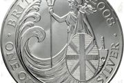 2008 UK 2 Pounds Britannia 32.45g Silver Bullion Coin BU (In Capsule)
