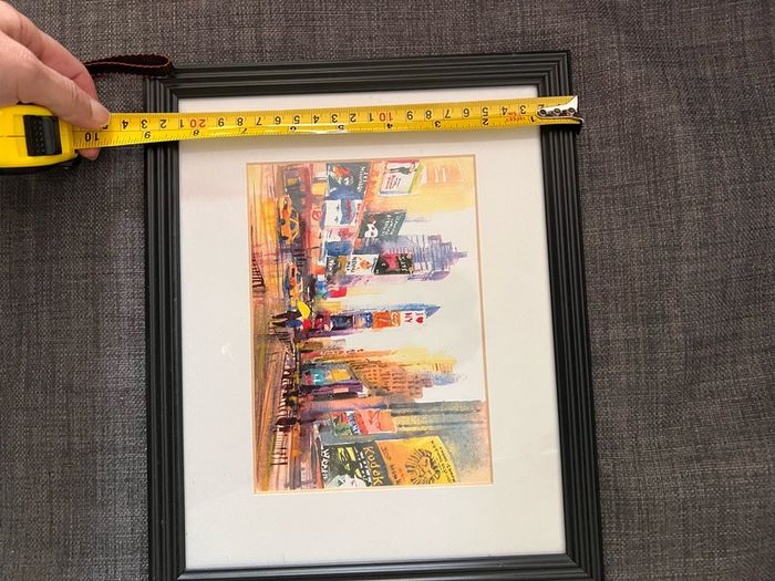 New York print with frame
