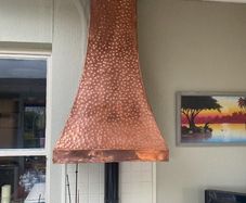Godin stove, copper hood