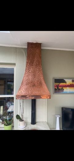Godin stove, copper hood