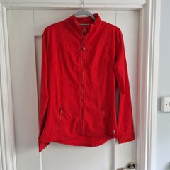 Powercut BNWOT red lycra zip up jacket size 16