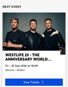 Westlife ticket