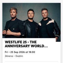 Westlife ticket
