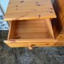 Solid Pine Bedroom Chest of Drawers and Matching Locker Image 5