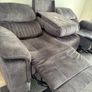 3 Seater  Reclining Leather Sofa Image 5