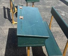 Refurbished school desks