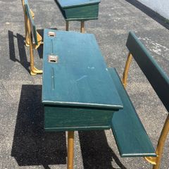 Refurbished school desks