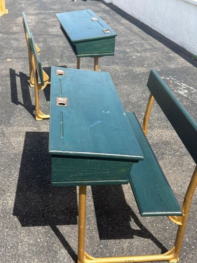 Refurbished school desks