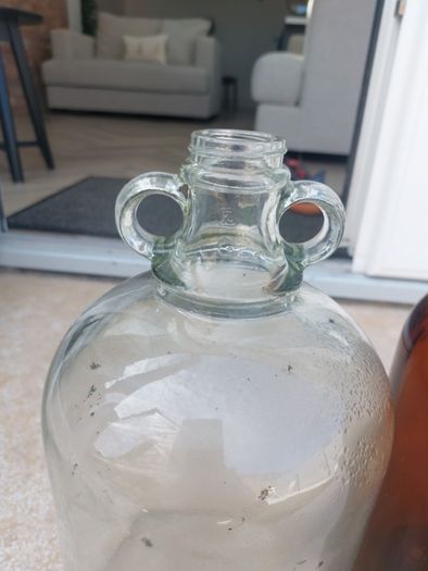 glass jugs x 2