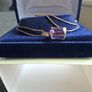 10 ct gold Natural  ametist and Natural  diamonds pendant & 9ct gold necklace Image 10