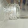 483 - Set of 7 Vintage Clear Glass Screw Cork Top Collectible Decorative Bottles Image 7