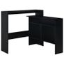 Bar Table with 2 Table Tops Black 130x40x120 cm Image 3