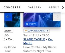 Luke Combs Sunday 2 x standing