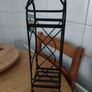 Black Metal Wrought Iron Wine Rack - Perfect New Condition Image 4