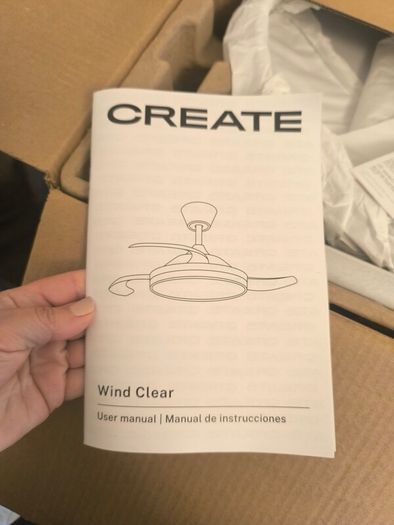 ceiling fan and light with Remote control, brand new still in box