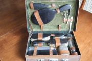 cleghorns leather grooming kit ebony brushes