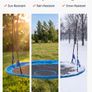 5ft Large Round Saucer Tree Swing 317kg  Blue Outdoor Garden Swing Image 5