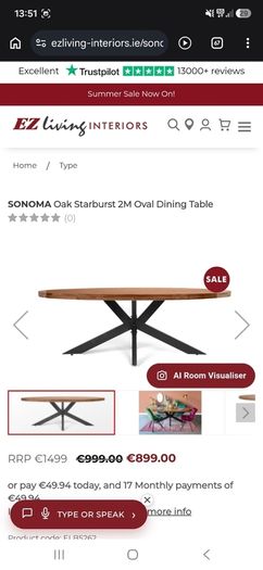 Dining table