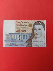 Catherine McAuley Consecutive Five Pound Notes