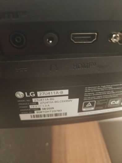 LG 27" monitor 120hz